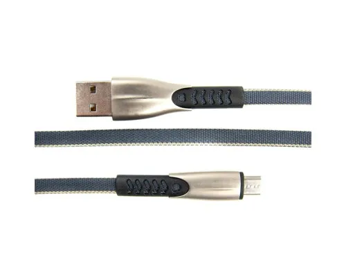 Дата кабель USB 2.0 AM to Micro 5P 0.25m gray Dengos (PLS-M-SHRT-PLSK-GREY)