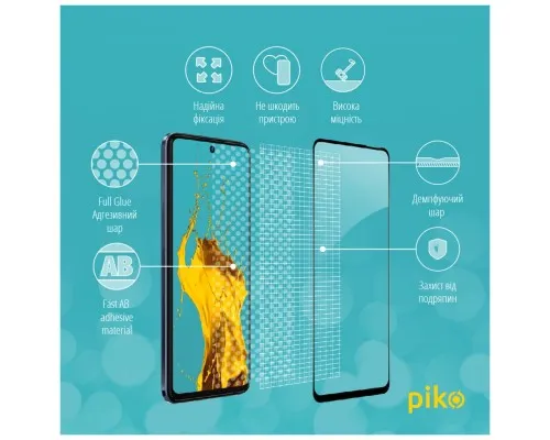 Стекло защитное Piko Full Glue Tecno Camon 18 (1283126529153)