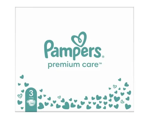 Подгузники Pampers Premium Care Размер 3 (6-10 кг) 200 шт (8006540855898)