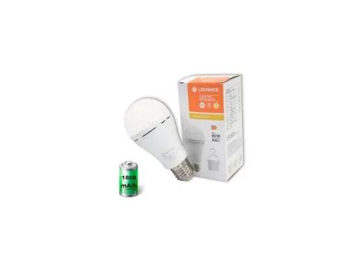 Лампочка LEDVANCE акумуляторна A60 8W 806Lm 2700К E27 (4099854102417)