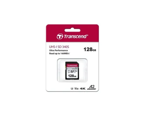 Карта памяті Transcend 128GB SD class 10 UHS-I U3 4K (TS128GSDC340S)