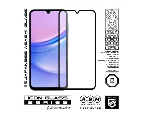 Скло захисне Armorstandart Icon Samsung A15 5G (A156) / A25 5G Black (ARM72430)