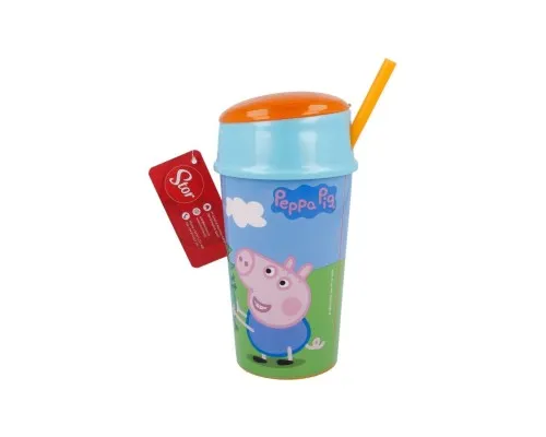 Поїльник-непроливайка Stor Пляшка для води та їжі Peppa Pig, Snack Tumbler 400 ml (Stor-13901)