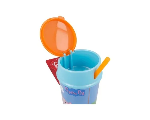 Поїльник-непроливайка Stor Пляшка для води та їжі Peppa Pig, Snack Tumbler 400 ml (Stor-13901)