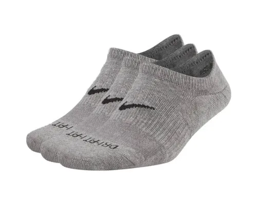 Шкарпетки Nike U NK EVERYDAY PLUS CUSH FOOTIE 3PR DH5463-902 34-38 3 пари Сірі (195242756829)