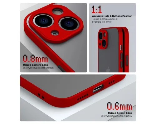 Чехол для мобильного телефона Armorstandart Frosted Matte Xiaomi Poco X6 Pro 5G Red (ARM73374)