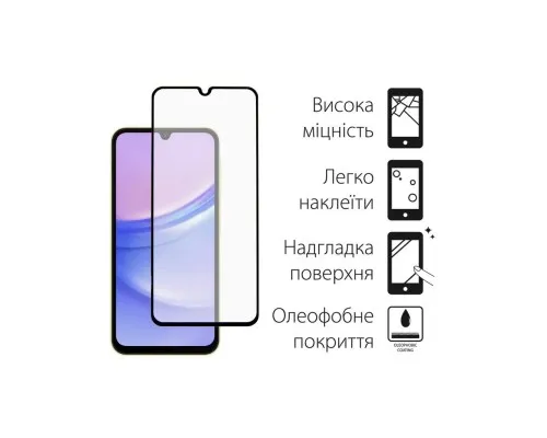 Чохол до мобільного телефона Dengos Kit for Samsung Galaxy A25 5G case + glass (Black) (DG-KM-65)