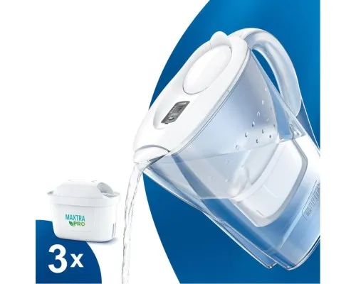 Фільтр-глечик Brita Marella XL Memo MXPro 3.5л (2л води) з фільтр-картриджем 3шт, білий (1052782)