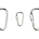 Карабін туристичний Tramp Набір 10 шт з муфтою 5 cм Silver (UTRA-299-silver)