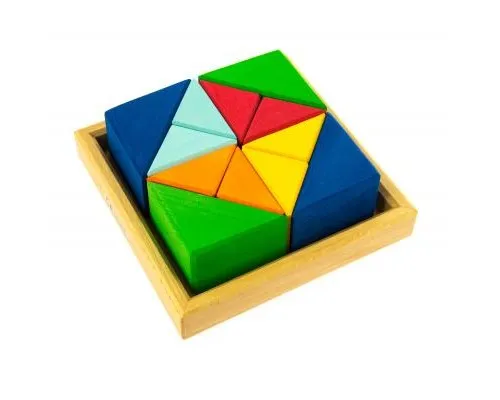 Конструктор Nic деревянный Разноцветный треугольник (NIC523345)