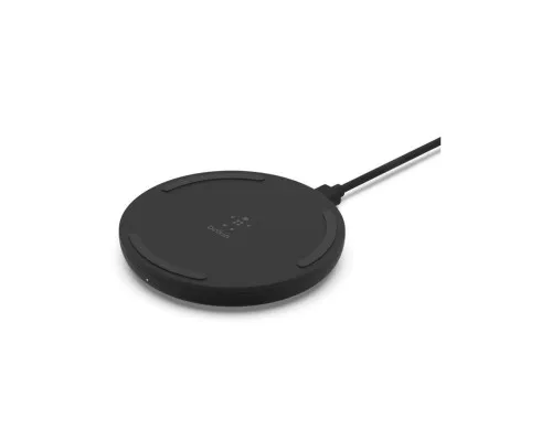 Зарядний пристрій Belkin Pad Wireless Charging Qi, 10W, no PSU, black (WIA001BTBK)