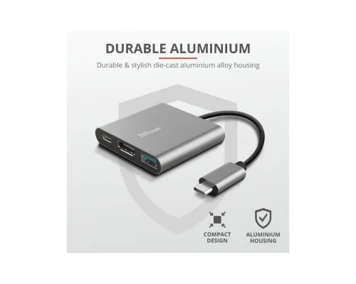 Концентратор Trust Dalyx 3-in-1 Multiport USB-C (23772)