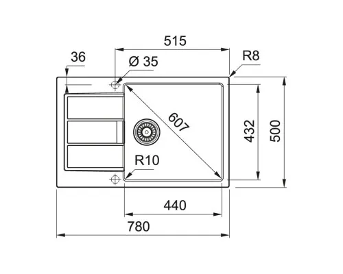 Мийка кухонна Franke Sirius 2.0 S2D 611-78 XL (143.0621.338)