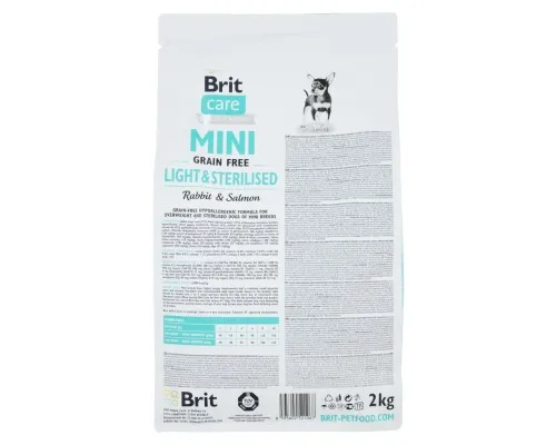 Сухий корм для собак Brit Care GF Mini Light & Sterilised 2 кг (8595602521067)
