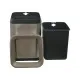 Контейнер для мусора JAH квадратный без крышки с вн. ведром серебряный металлик 8 л (6332)