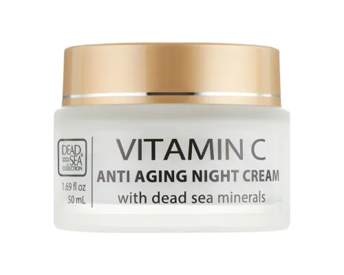 Крем для обличчя Dead Sea Collection нічний проти зморшок з вітаміном С 50 мл (830668009554)
