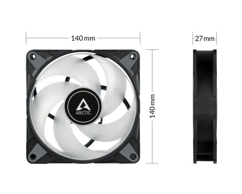 Кулер для корпуса Arctic P14 PWM PST A-RGB (3-fan pack ) (ACFAN00257A)