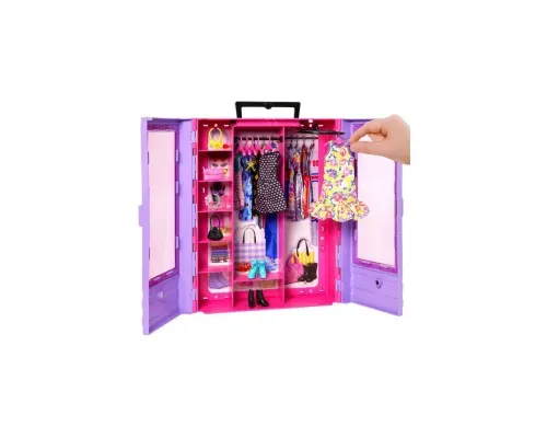 Ігровий набір Barbie Бузкова шафа для одягу (HJL65)