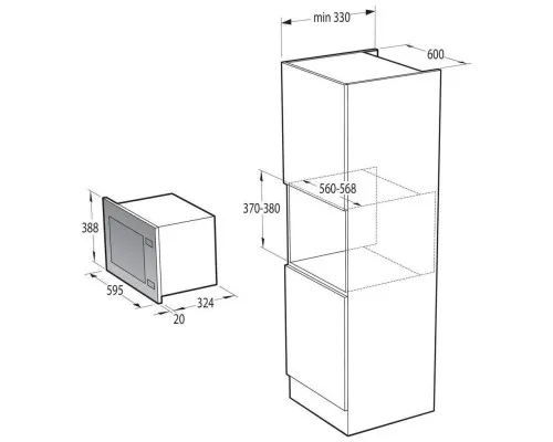 Микроволновая печь Gorenje BM201AG1BG