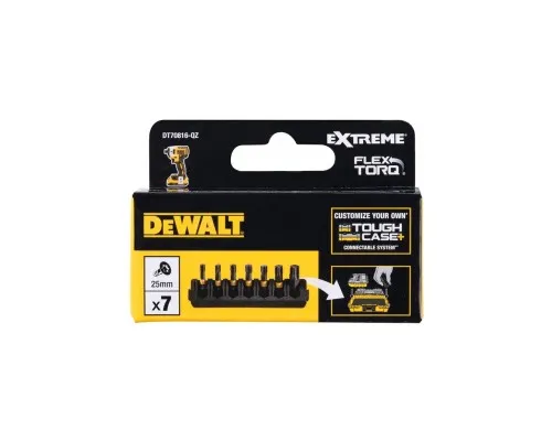 Набір біт DeWALT в касеті для Tough Case, FlexTorq, L25 мм,Т15,Т20-2 шт, Т25-2 шт,Т30,Т40 (DT70816)