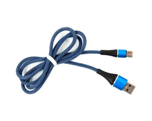 Дата кабель USB 2.0 AM to Type-C 1.0m blue Dengos (NTK-TC-MT-JEANS)