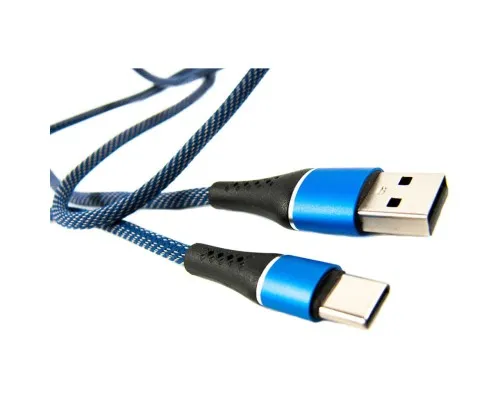 Дата кабель USB 2.0 AM to Type-C 1.0m blue Dengos (NTK-TC-MT-JEANS)