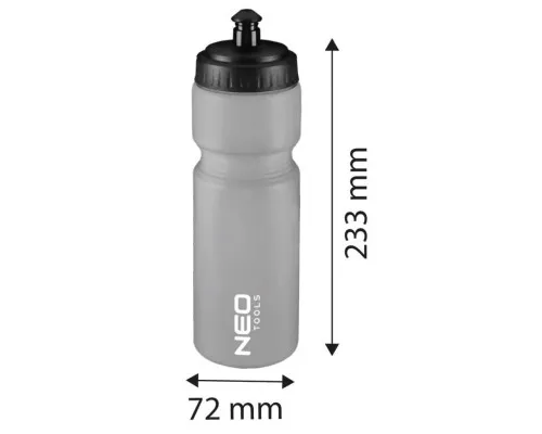 Фляга велосипедна Neo Tools 700 мл 23.5 см LDPE Grey (91-010)