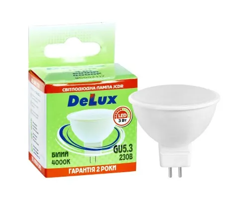 Лампочка Delux JCDR 3Вт 4000K 220В GU5.3 (90020566)