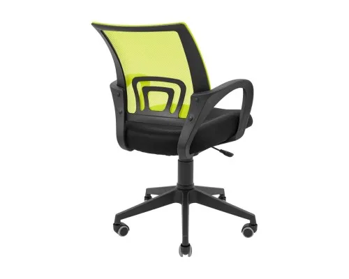 Офісне крісло Richman Спайдер Ю Пластик Піастра Сітка чорна + зелена (ADD0003061)