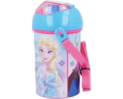 Поїльник-непроливайка Stor Disney - Frozen Iridescent Aqua, Pop Up Canteen 450 ml (Stor-17969)