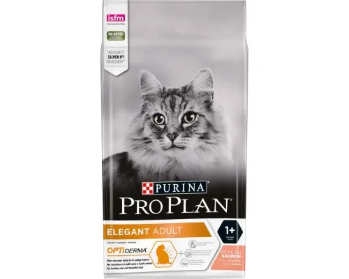 Сухой корм для кошек Purina Pro Plan Elegant Adult 1+ с лососем 1.5 кг (7613036529150)