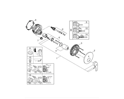 Смеситель Grohe Eurosmart (24043002)