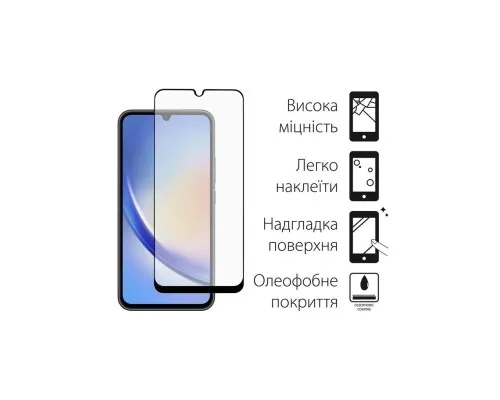 Чехол для мобильного телефона Dengos Kit for Samsung Galaxy A34 5G case + glass (Black) (DG-KM-41)