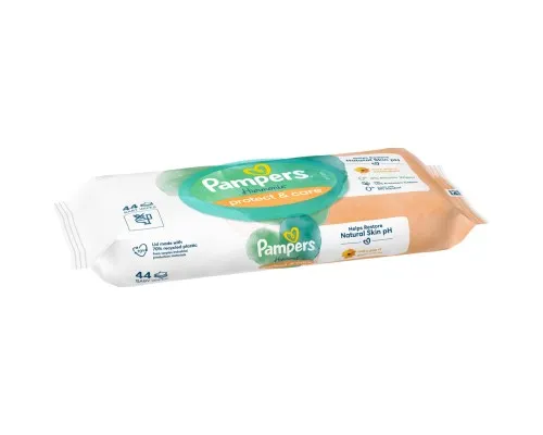 Дитячі вологі серветки Pampers Harmonie Protect&Care з календулою 44 шт (8700216250641)