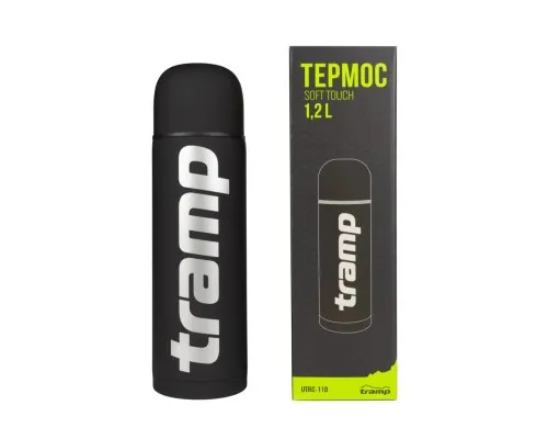 Термос Tramp Soft Touch 1.2 л Black (UTRC-110-black)