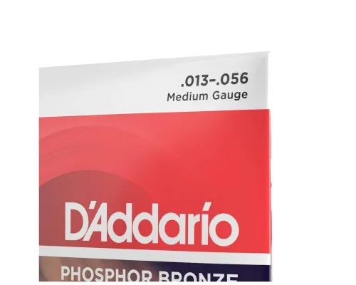 Струни для гітари D'Addario Phosphor Bronze Medium (13-56) (EJ17)