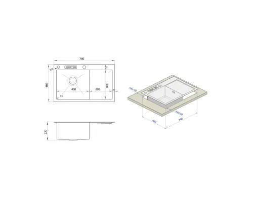 Мойка кухонная Nett NB-7848(L) (0406251)