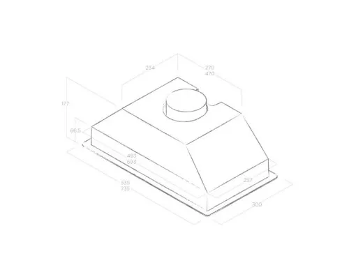 Вытяжка кухонная Elica CT17 S IX/A/52