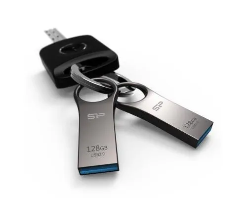 USB флеш накопитель Silicon Power 128GB Jewel J80 Titanium USB 3.0 (SP128GBUF3J80V1T)