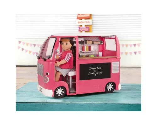 Игровой набор Our Generation транспорт для кукол Продуктовый фургон розовый (BD37969Z)