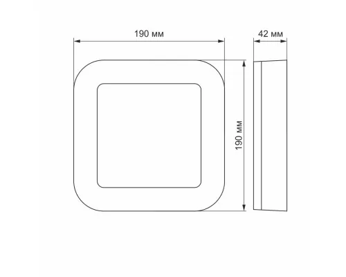 Светильник Videx LED ART IP65 15W 5000K 220V (VL-BHFS-155)