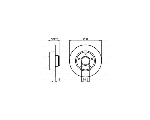 Гальмівний диск Bosch 0 986 479 144