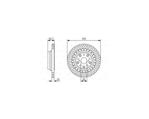 Тормозной диск Bosch 0 986 479 T34