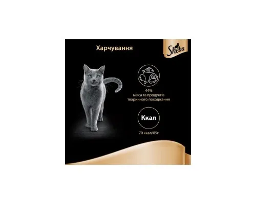 Влажный корм для кошек Sheba cig POU с курицей и говядиной в соусе 85 г (4770608257088)