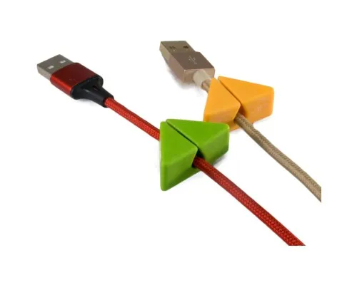 Тримач для кабелю Extradigital CC-965 Cable Clips, Green/Orange (KBC1802)