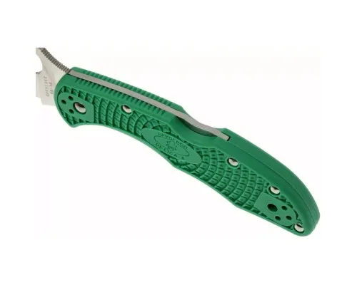 Нож Spyderco Delica 4 Flat Ground ACX 390 Green (C11FPGR)