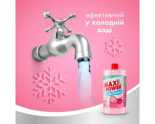Засіб для ручного миття посуду Maxi Power Бабл Гам запаска 1000 мл (4823098411970)