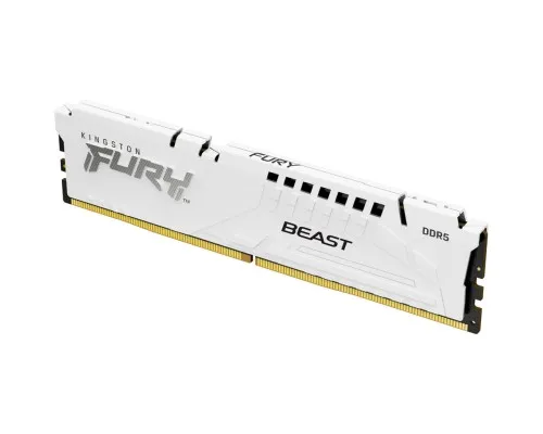 Модуль памяти для компьютера DDR5 32GB 5600 MHz FURY Beast White Kingston Fury (ex.HyperX) (KF556C40BW-32)