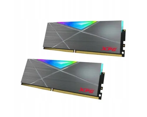 Модуль памяти для компьютера DDR4 16GB (2x8GB) 4133 MHz XPG SpectrixD50 RGB Tungsten Gray ADATA (AX4U41338G19J-DGM50X)