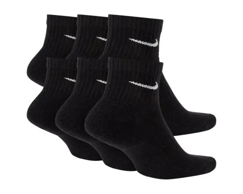 Шкарпетки Nike U NK EVERYDAY CUSH ANKLE 6PR-BD SX7669-010 38-42 6 пар Чорні (888408284464)